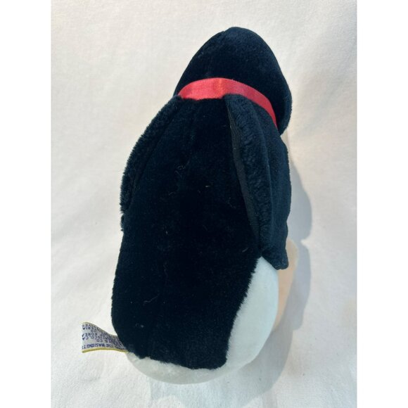 1995 Dakin Opus Plush Penguin With Red Plaid Bowtie Soft Toy Vintage 9” Tall - Picture 3 of 5